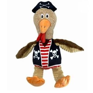 Pirate Parrot Plush Toy - Brown and Black